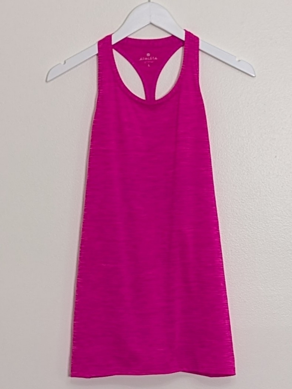 Athleta Tank Women Small Pink Heathered Racerback Athleisure Work Out